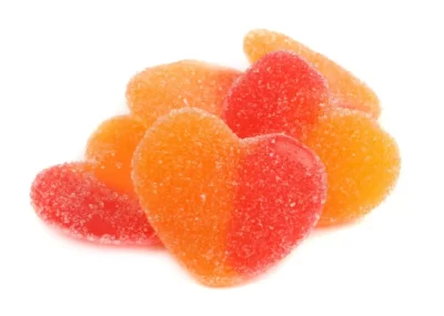 Peach Gummy Hearts