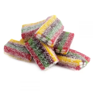 Gummy Rainbow Candy Bricks